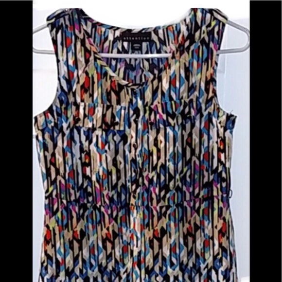 Attention Dresses & Skirts - Attention Multi Color Sleeveless Dress